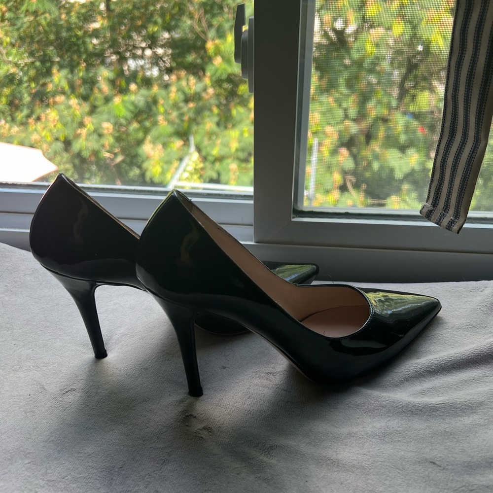 Roberto Botticelli Glossy Black Heels